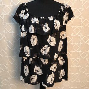 WHBM Off-the-Shoulder Silk Blouse